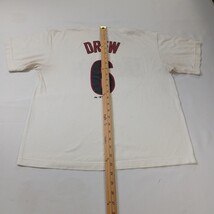 Majestic RN#15373 Dbacks #6 Drew Youth Boys White Cotton T-Shirt Size XL image 10