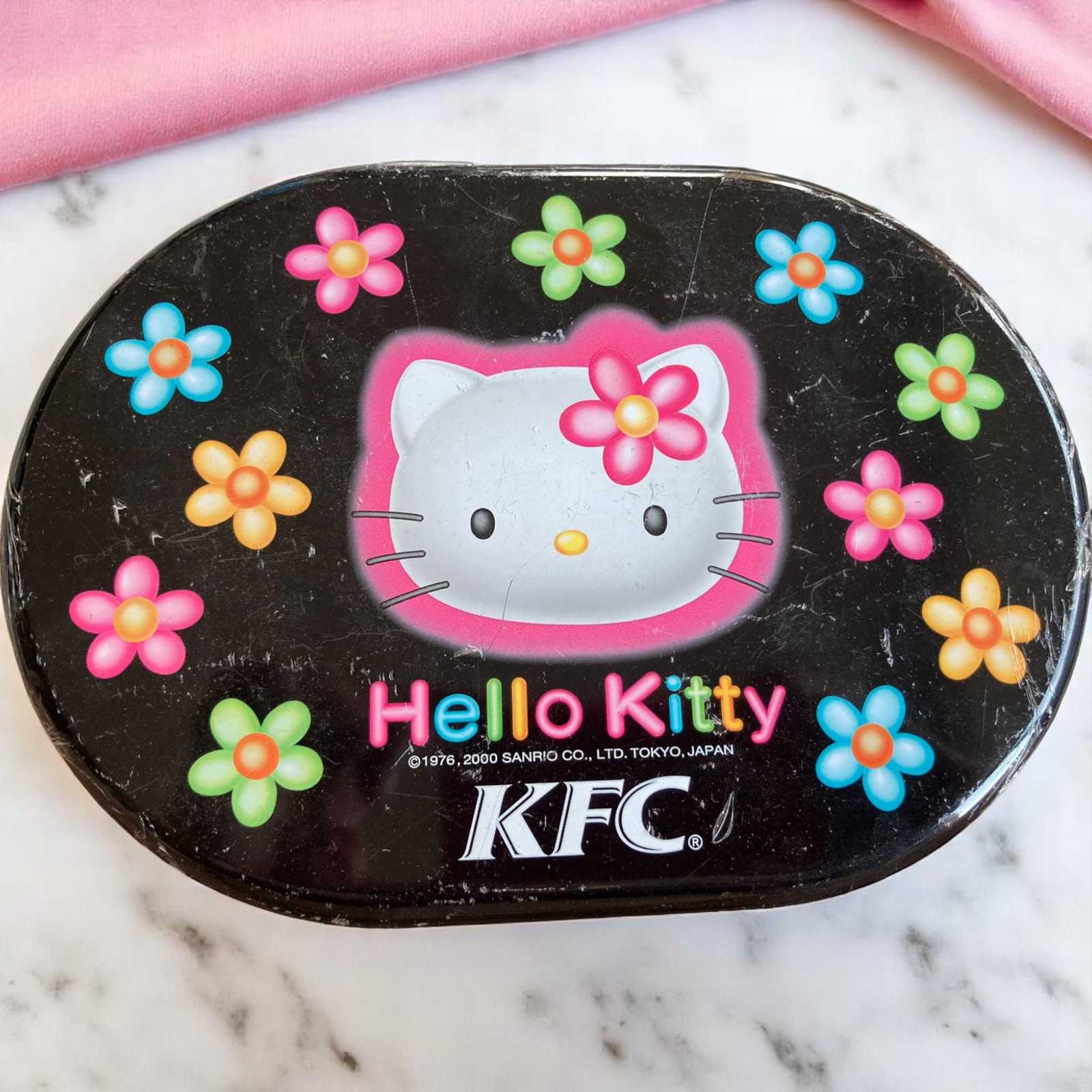 Vintage Hello Kitty x KFC Plastic Bento Box Set - Rare Fast Food Collab! - $58.50