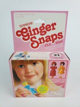 Vintage 1981 Bandai Ginger Snaps #21 snap-together doll 3&quot; New in Pink Box - £15.63 GBP