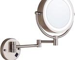 Cavoli Wall Mount Makeup Mirror 9 Inches With Led Lighted 10X Magnificat... - $111.93