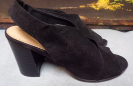 New Women’s Deflex Comfort Black High Heels Shoe Size 7.5 Ankle Strap - £7.98 GBP