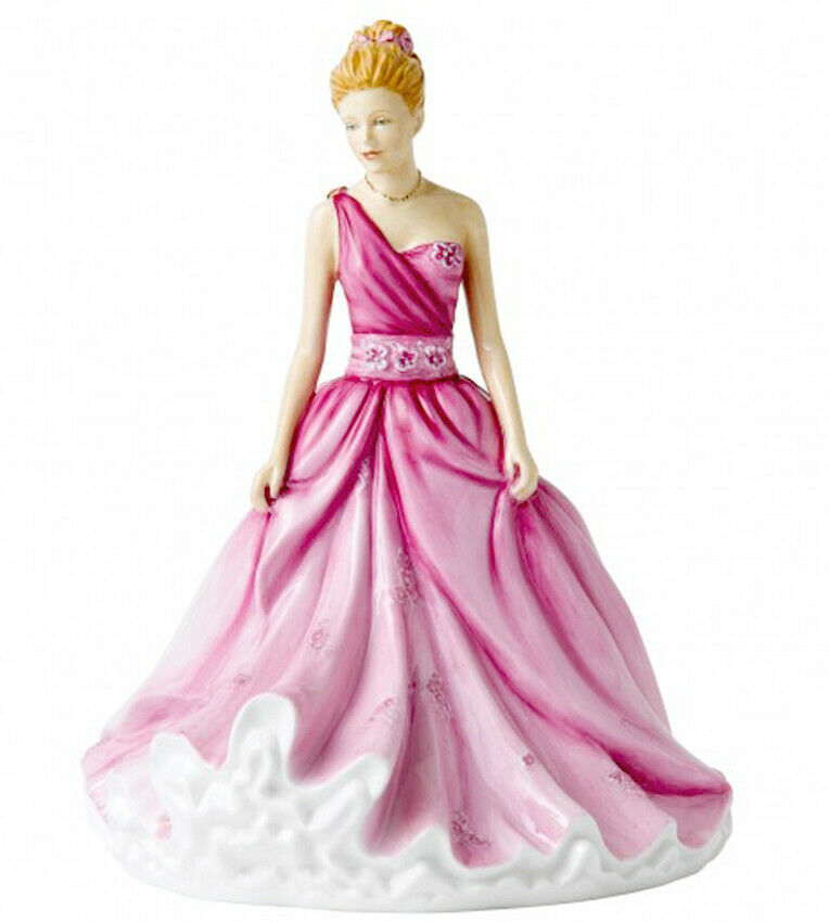 Royal Doulton Linda Figurine HN5605 Pink Dress Hand Signed Michael Doulton New - £155.50 GBP