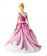 Royal Doulton Linda Figurine HN5605 Pink Dress Hand Signed Michael Doult... - £175.77 GBP