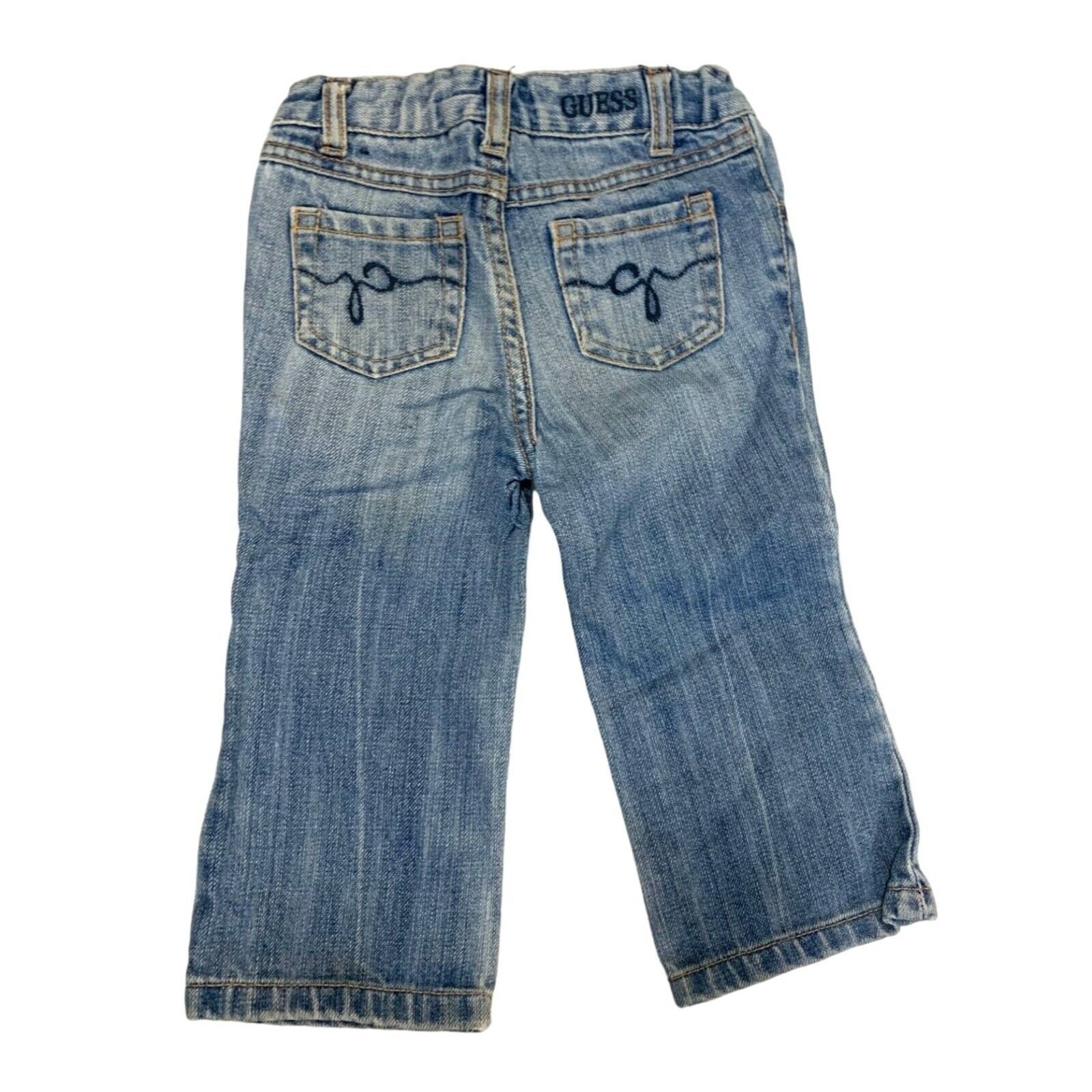 Primary image for Guess Boys Infant Baby 18 Months Adjustable Waist Jeans Light Wash
