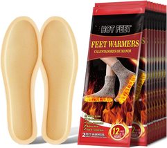 Insole Foot Warmers - 10 Pairs, Provides up to 12 Hours of Continuous He... - $33.38