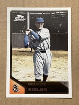 2011 Topps Lineage George Sisler #27 St. Louis Browns - £1.27 GBP