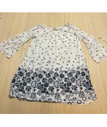 Siren Lily Dress Blue White Floral Motif Size 1X Bell Sleeve Midi Dress ... - $24.19