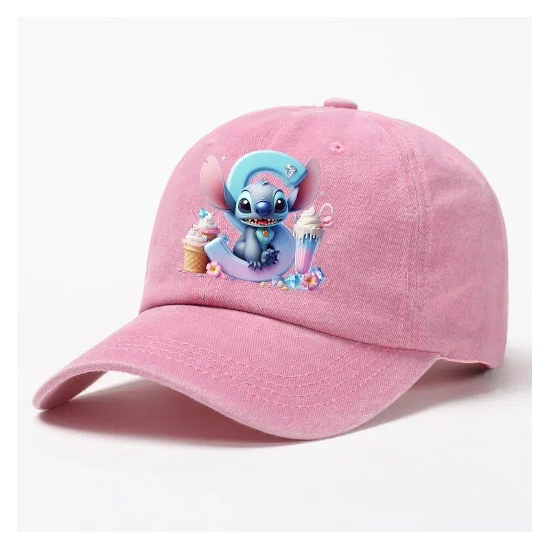 Lilo Stitch Anime Letter A-Z Baseball Cap Women Adult Summer -Adult SDZ2961 - $6.50