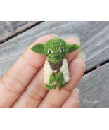 Star Wars Plush, Miniature Felt Yoda, Yoda Stuffed Toy, Handmade Tiny Yoda - £11.01 GBP