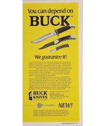 1989 Print Ad Buck Knives Hunting,Folding &amp; Pocket-Knife El Cajon,Califo... - $19.78