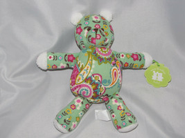 Vera Bradley 9&quot; Stuffed Plush Tutti Frutti Fruity Teddy Bear Baby Toy Paisley - £31.64 GBP