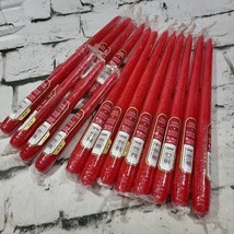 Vintage Candle-Lite Tapers Candles Red Lot 16 Christmas Holiday 11.5&quot; An... - $39.59