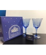 Avon American Blue Classic Collection by Fostoria Pair of Water Goblets NEW - £27.90 GBP