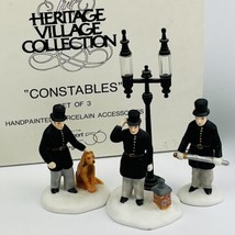 Dept 56 Constables NEW Retired 3-piece Accessory Set Police Figures #557... - £22.95 GBP