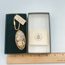 The Vatican Library Vintage Key Chain Mary And Jesus Holy Mother Pray For Us - £18.58 GBP