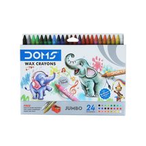 Doms 24 Shades Jumbo Wax Crayons | Smooth &amp; Even Shading | Bright &amp; Playful Colo - £22.86 GBP