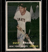 1957 Topps #61 Dusty Rhodes Autographed (Uncertified) B104R2 VG-EX - £31.06 GBP