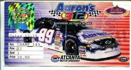 Aaron&#39;s 312 NASCAR Ticket Stub 10/30/2004-Atlanta Motor Speedway-VG - £17.86 GBP