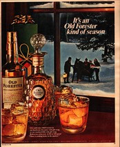 1967 Old Forester Kentucky Bourbon Christmas Vintage Print Ad d5 - £20.76 GBP