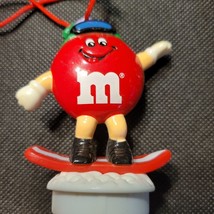M&amp;M Christmas Decoration  Cake Topper 1996 3&quot; Vintage Red Cupcake - £3.14 GBP