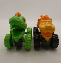 Animal monster trucks multicolor set of 2 toy plastic kid safe - $7.92