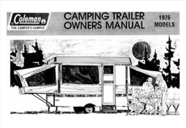 COLEMAN Popup Trailer Owners Manual-1976 Brandywine Lexington Yorktown - $19.99