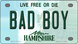 Bad Boy New Hampshire Novelty Mini Metal License Plate Tag - £11.79 GBP