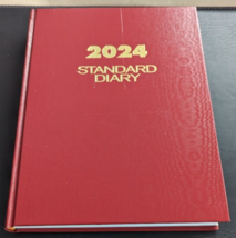 At-a-glance Standard Daily Diary, 2024, Red Cover, 9.5 x 7.5 Sheets (NOT USED!!) - $44.55