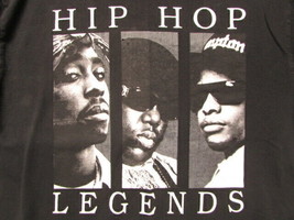 HIP HOP LEGENDS TUPAC BIGGIE EAZY E RAP MEDIUM GENTLY USED SHIRT 100% CO... - $13.85