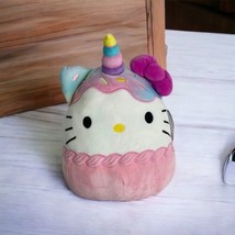 Squishmallow Hello Kitty Ice Cream Cupcake Unicorn 12&quot; Plush Toy Gift NEW - £34.78 GBP