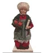 Vintage Santa&#39;s Best Mrs Santa Claus Lighted Animated Motion Figures 24” - £37.26 GBP