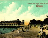 Gordon Park Bath House on Busy Day Cleveland Ohio OH UNP DB Postcard B8 - $3.91
