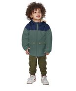 Carter&#39;s Boys Girls Jacket Green Multicolor Water Resistant Full Zip Lined - $54.36 CAD