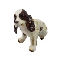 Vintage Cocker Spaniel Figurine Porcelain w Original Wales Sticker Made ... - $14.17