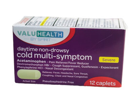 Cold Multi-Symptom Severe Daytime Non-Drowsy, 12 Caplets - $7.80