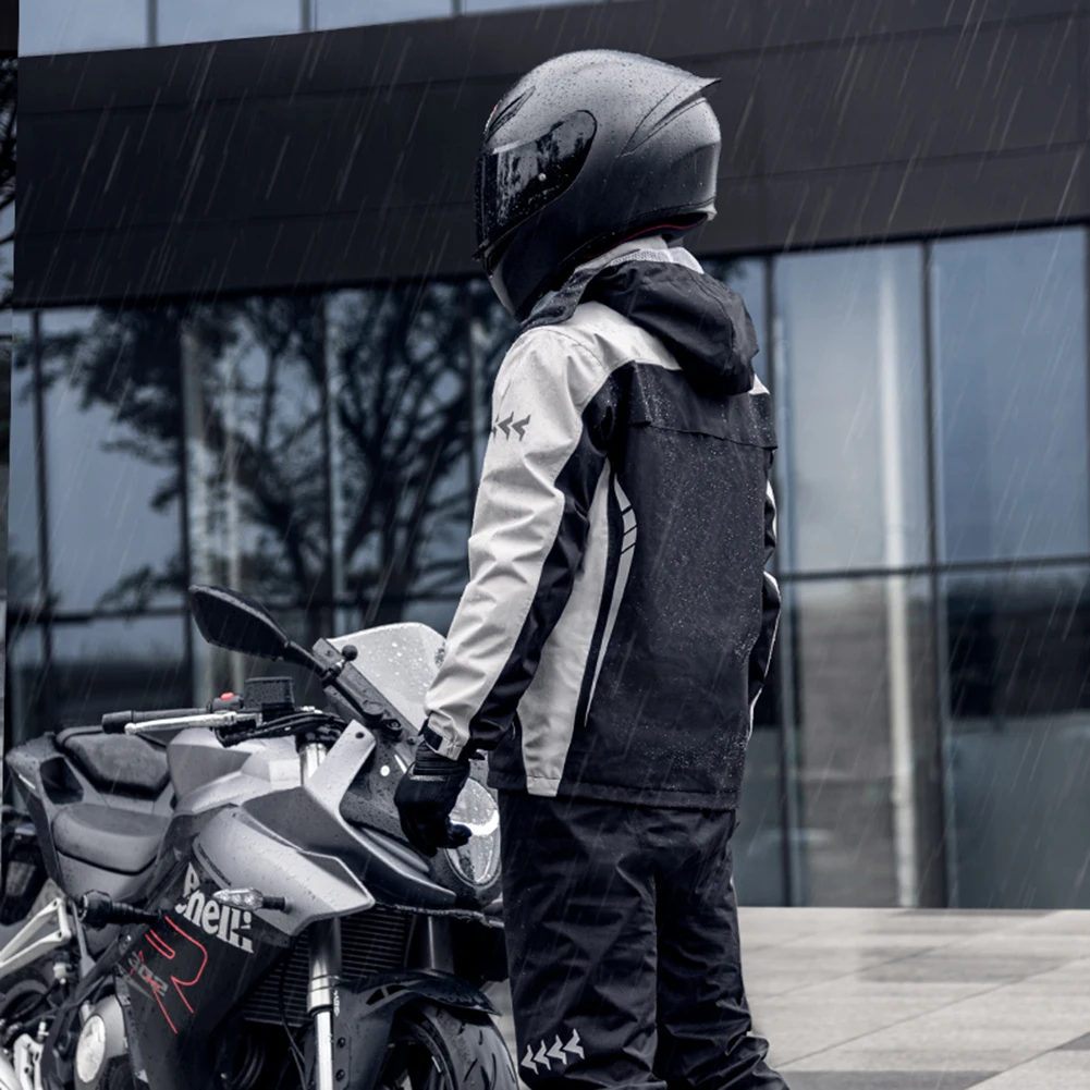 SULAITE Waterproof Split Rain Coat Breathable Motorcycle Raincoat Suit - £50.59 GBP+