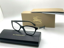 Burberry New Eyeglasses B 2221 3001 Black Frame 51-17-140MM Unisex Nib - £85.26 GBP