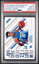 2018 Panini Contenders DP #14 Shai Gilgeous-Alexander PSA 9 AUTO 10 card PSA Sig - £479.60 GBP