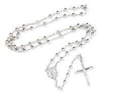 Stainless Steel Gold Silver Rosary 3mm-8mm CCB Beads Y 20 - £43.97 GBP