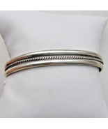 FLORENCE TAHE NAVAJO 925 STERLING SILVER CUFF BRACELET - $204.20 CAD
