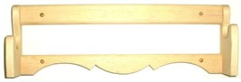 Pine Wooden Single Wall Gun Rack Rifle Shotgun Display - 2&quot; Hangers - $19.99