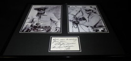 Clayton Moore Signed Framed 16x20 1980 Note &amp; Photo Display JSA Lone Ranger - £118.34 GBP