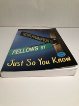 &quot;Just So You Know&quot; Book by Charles M. Caizzi Signed by Author - £9.40 GBP