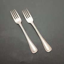 2 ONEIDA Community 1881 ROGERS NEEDLEPOINT Beaded ARTISTRY Salad Fork St... - $372.61 MXN