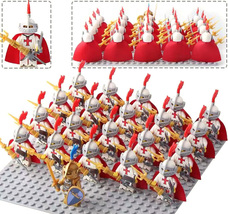 21pcs Red Cross Knights C Medieval Battles &amp; Sieges Custom Minifigures Toys - £21.76 GBP