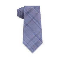 Calvin Klein Blue Mod Tonal Tartan Print Tie - £18.62 GBP