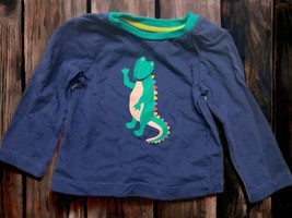 Baby Boden Long sleeve Alligator Crocodile Dinosaur shirt Size 3-6m 68cm -EUC - £11.73 GBP