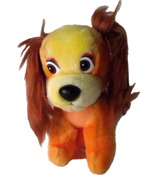 Plush Disney Lady and Tramp Cocker Spaniel Dog Stuffed Brown Gold Toy Vi... - $17.58 CAD