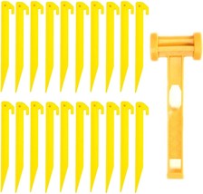 Tent Stakes for Sand ，Plastic Tent Stakes Heavy Duty , Lighter and, 24 Pack - £27.59 GBP