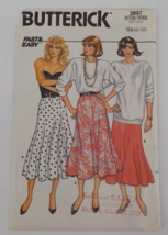 BUTTERICK PATTERN #3897 MISSES 14-18 FITTED &amp; FLARED SKIRT BACK ZIP UNCU... - £7.69 GBP